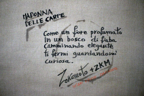 Particolare titolo e firma